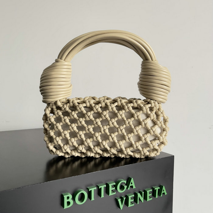 Bottega Veneta Double Knot Top Handle Bag Beige B717151