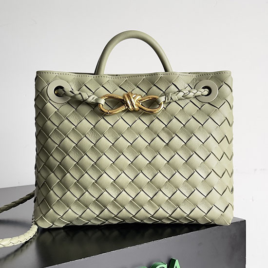 Bottega Veneta Small Andiamo Tote Bag Travertine B74356