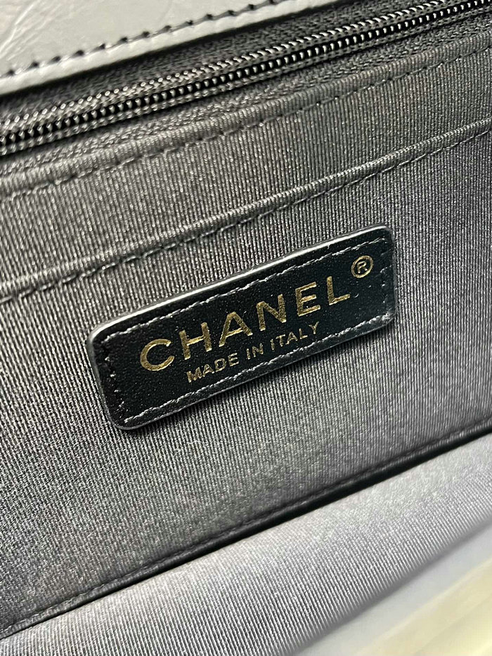 Chanel Aged Calfskin Mini Flap Bag Black AS4051