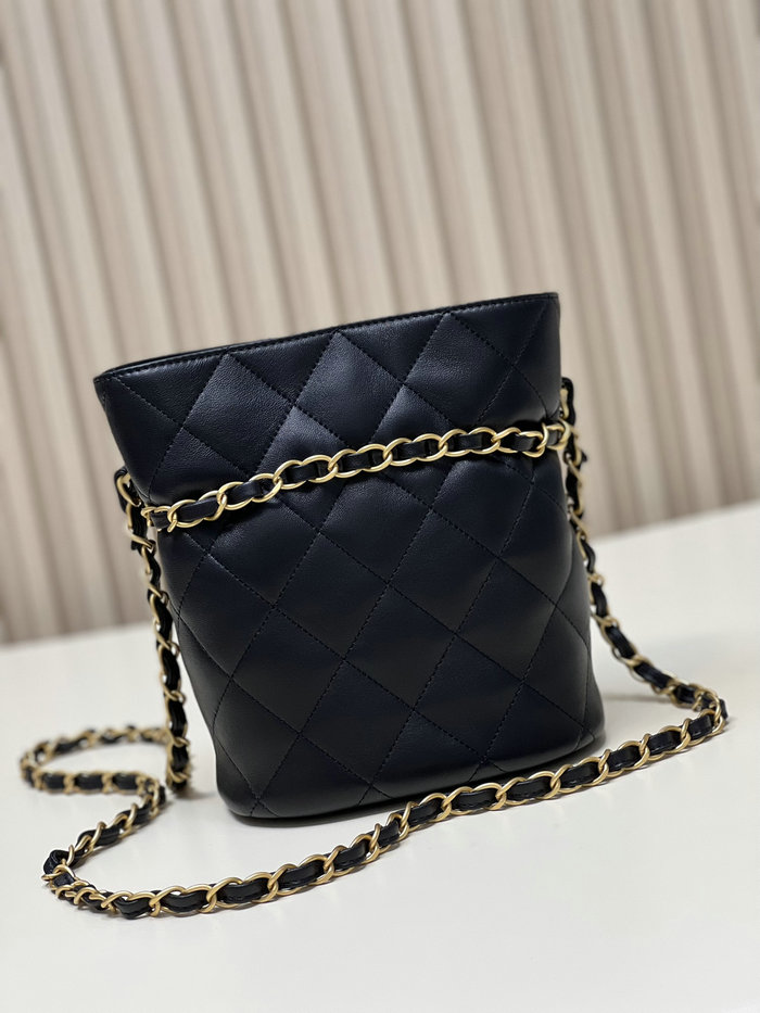 Chanel Lambskin Bucket Bag AS4002