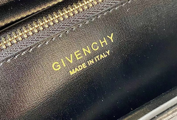 Givenchy Mini Antigona Lock Leather Satchel Black G199115
