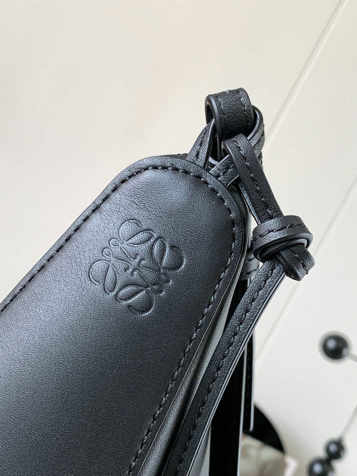 LOEWE Hammock Mini leather Hobo bag Black L9023