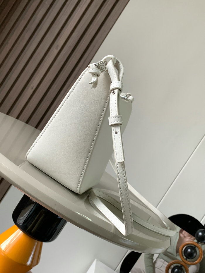 LOEWE Hammock Mini leather Hobo bag White L9023