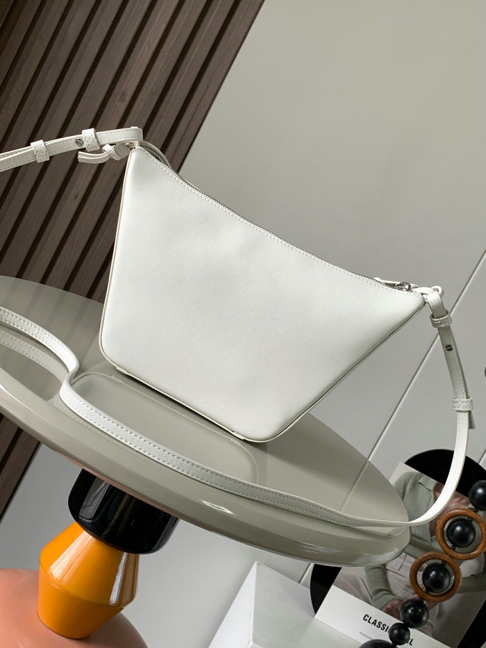 LOEWE Hammock Mini leather Hobo bag White L9023
