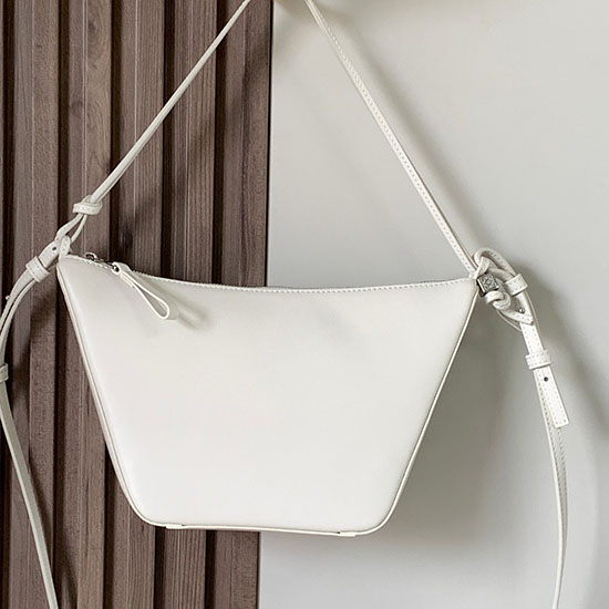 LOEWE Hammock Mini leather Hobo bag White L9023