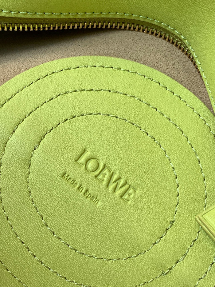 LOEWE Paseo Small Leather Tote Bag Green LT9022