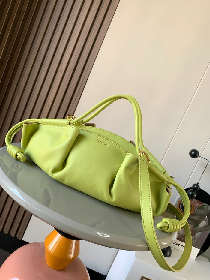 LOEWE Paseo Small Leather Tote Bag Green LT9022