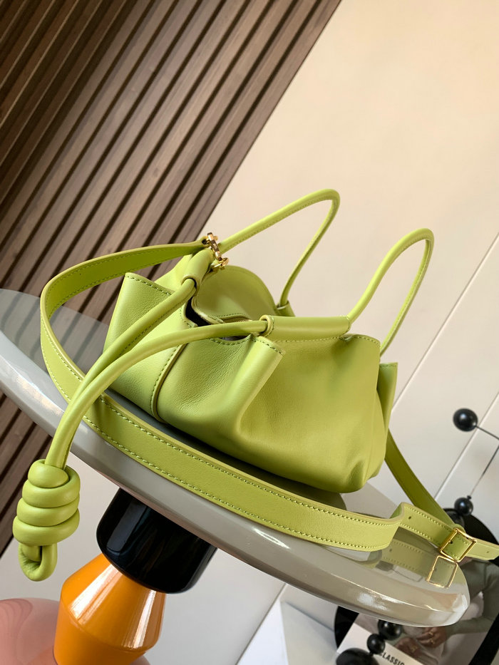 LOEWE Paseo Small Leather Tote Bag Green LT9022