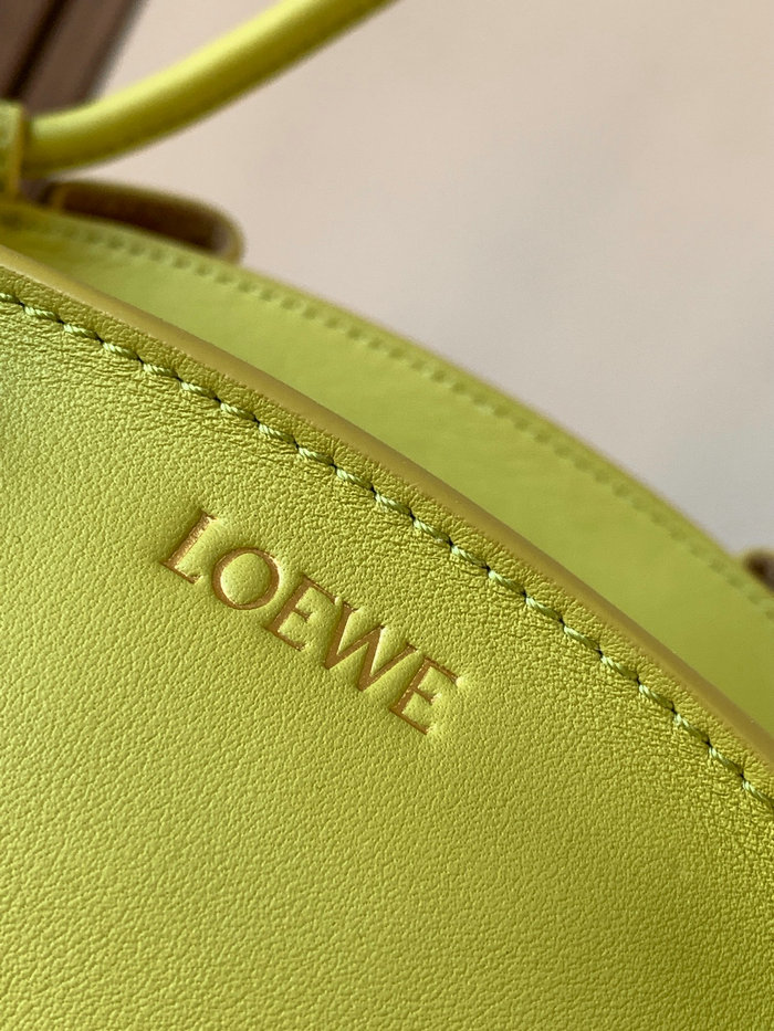 LOEWE Paseo Small Leather Tote Bag Green LT9022