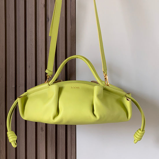 LOEWE Paseo Small Leather Tote Bag Green LT9022