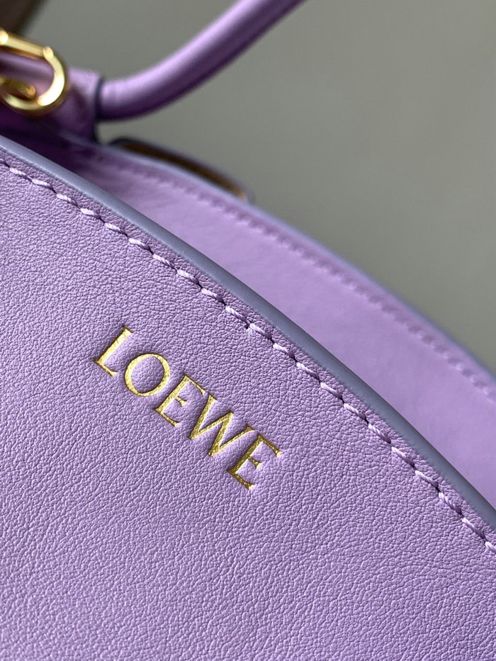 LOEWE Paseo Small Leather Tote Bag Purple LT9022