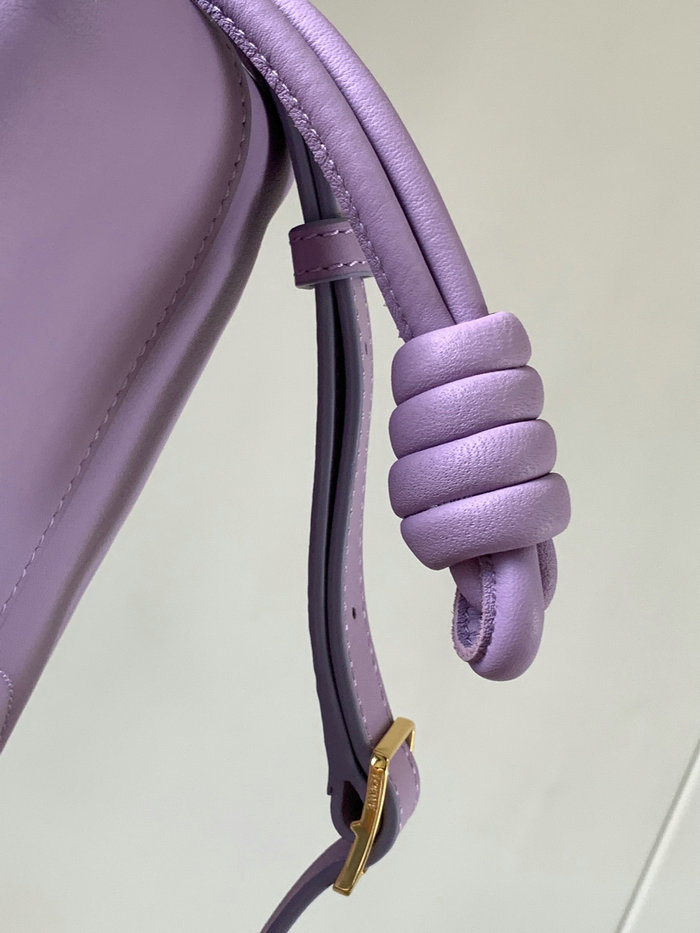 LOEWE Paseo Small Leather Tote Bag Purple LT9022