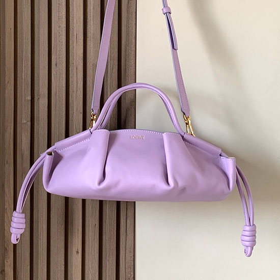 LOEWE Paseo Small Leather Tote Bag Purple LT9022