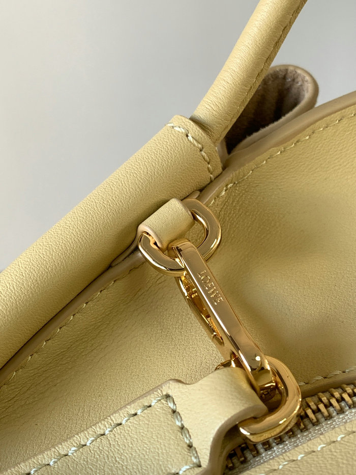 LOEWE Paseo Small Leather Tote Bag Yellow LT9022