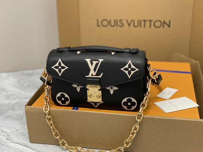 Louis Vuitton Pochette Metis East West Black M46596