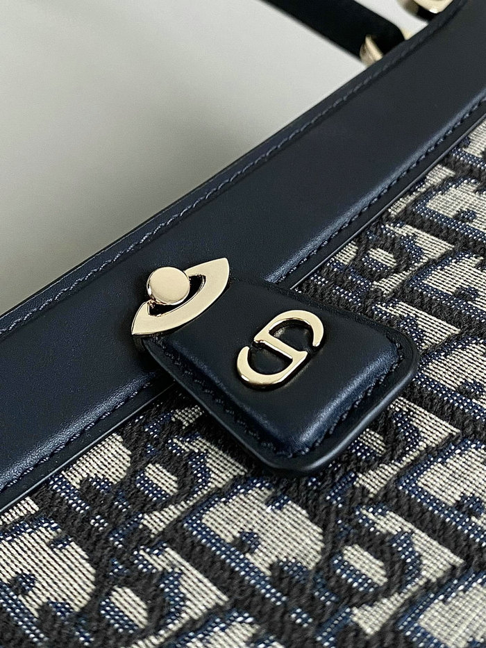 Medium Dior Key Bag Blue DM6098