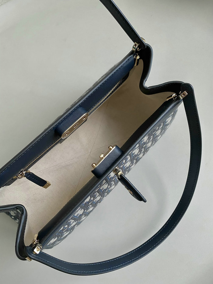 Medium Dior Key Bag Blue DM6098