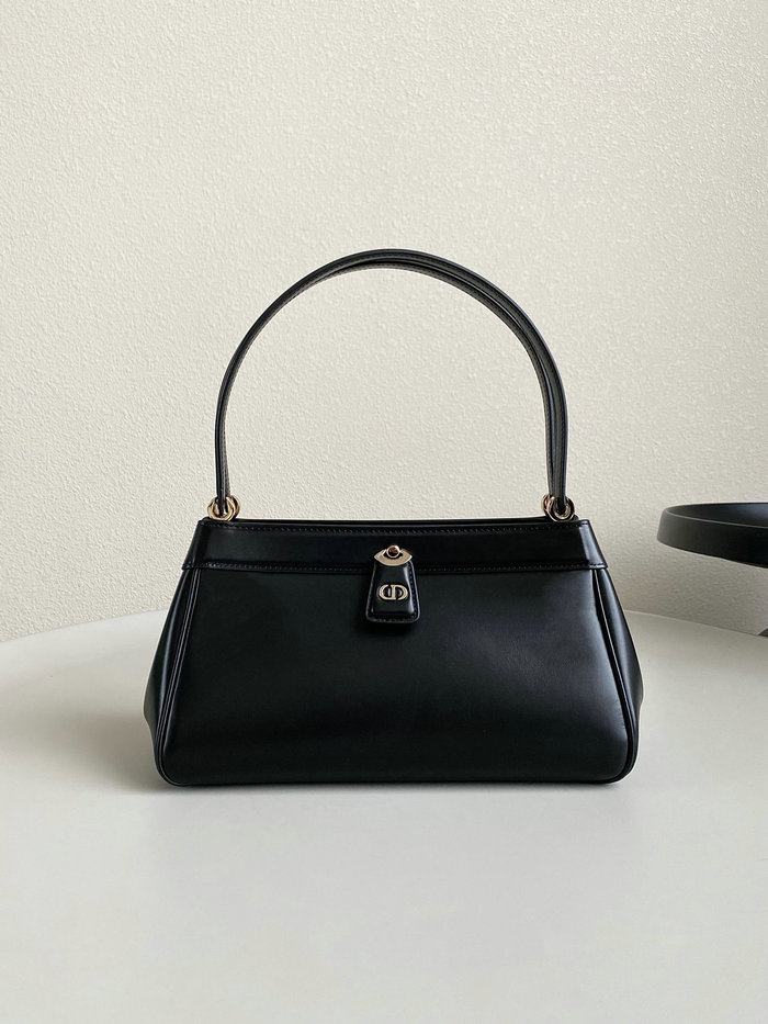 Medium Dior Leather Key Bag Black DM6098