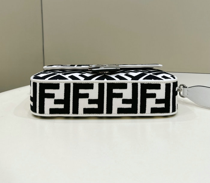 Fendi Baguette canvas bag with FF embroidery F0159