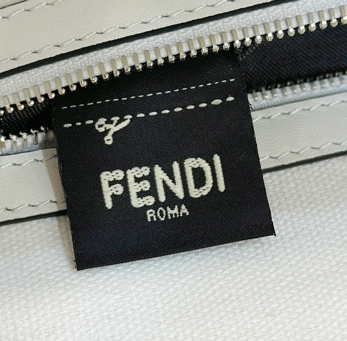 Fendi Baguette canvas bag with FF embroidery F0159