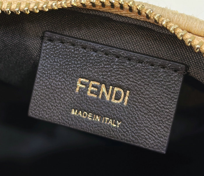 Fendi Fendigraphy Small Raffia Bag Beige F80145