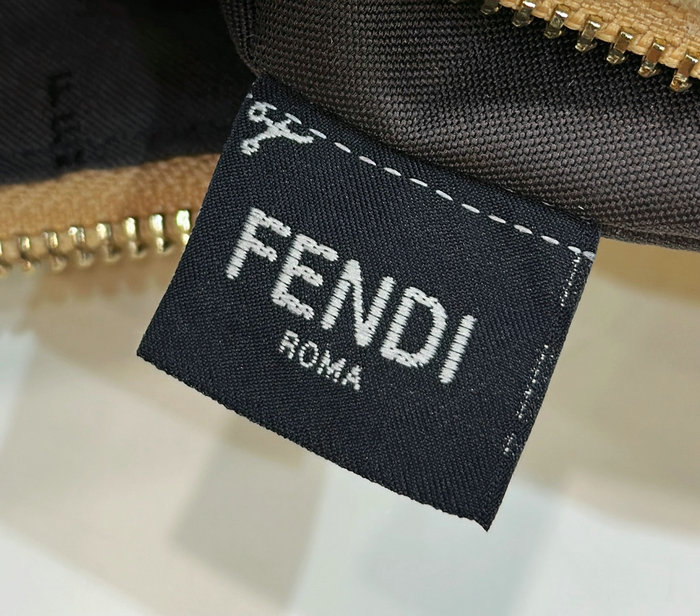 Fendi Fendigraphy Small Raffia Bag Beige F80145
