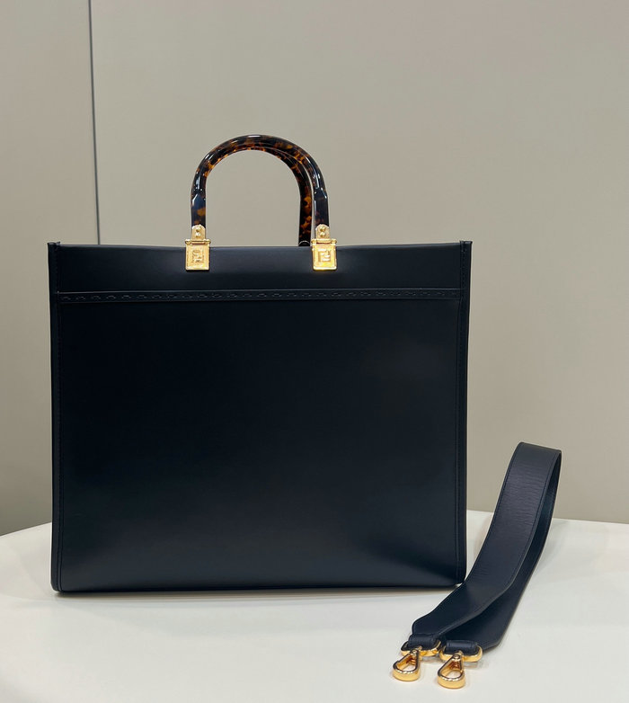 Fendi Medium Sunshine Tote Black F8266