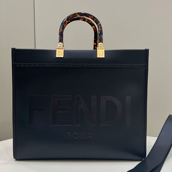 Fendi Medium Sunshine Tote Black F8266