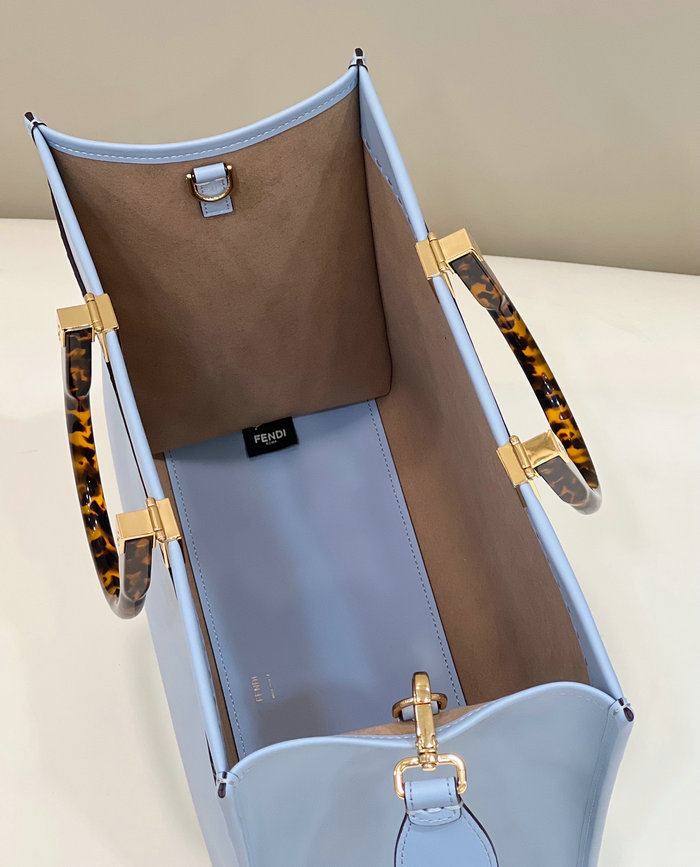 Fendi Medium Sunshine Tote Blue F8266