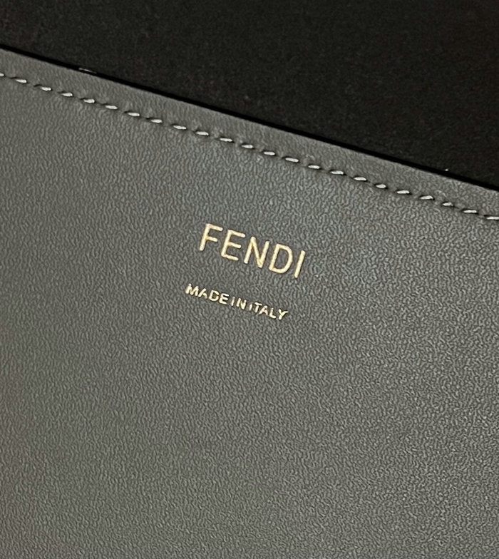 Fendi Medium Sunshine Tote Dark Grey F8266