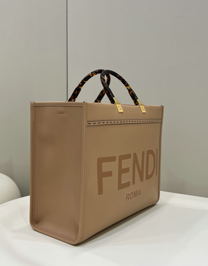 Fendi Medium Sunshine Tote Nude F8266