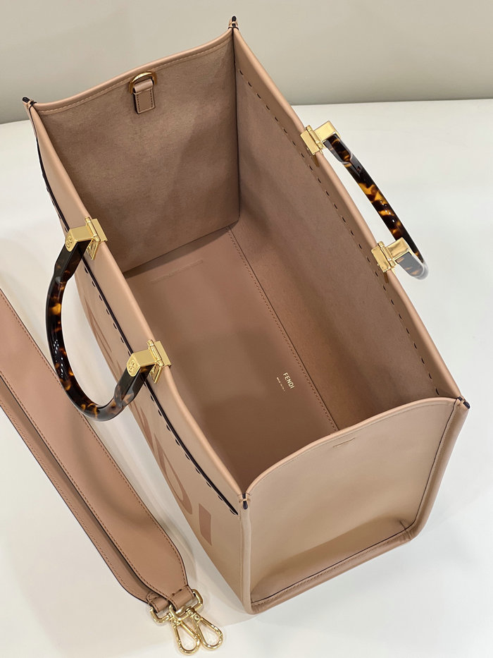 Fendi Medium Sunshine Tote Nude F8266