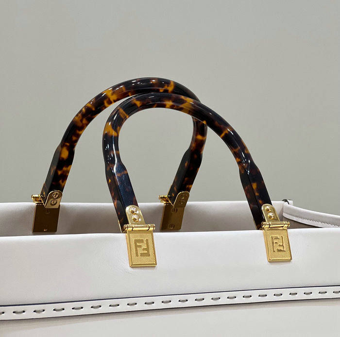 Fendi Medium Sunshine Tote White F8266