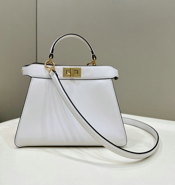 Fendi Peekaboo ISeeU Small Bag White F80011A