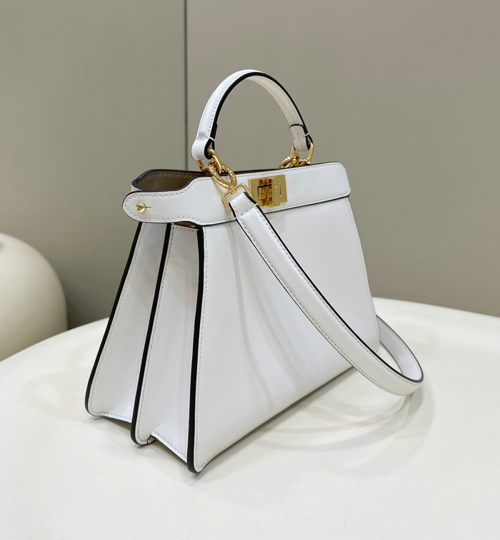 Fendi Peekaboo ISeeU Small Bag White F80011A