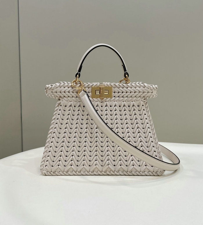 Fendi Peekaboo ISeeU Small White F80138