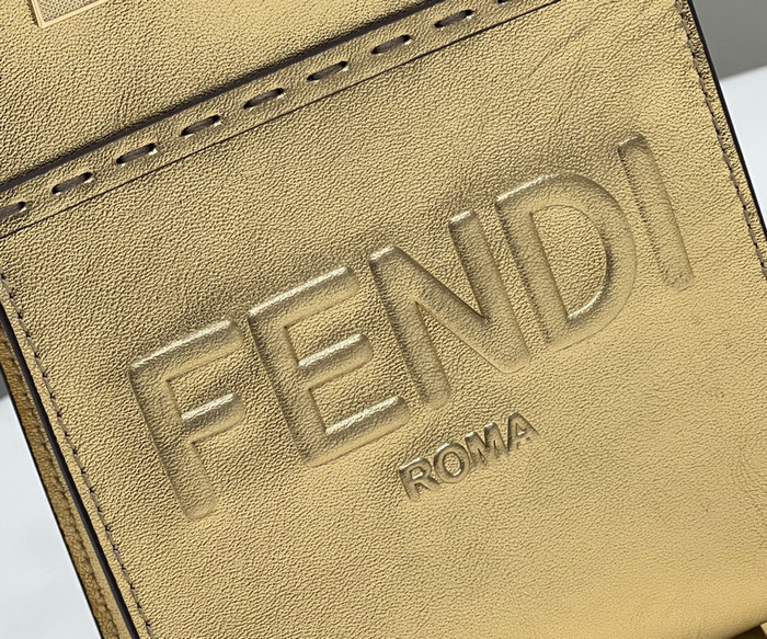 Fendi Sunshine Mini Tote Bag Gold F8376