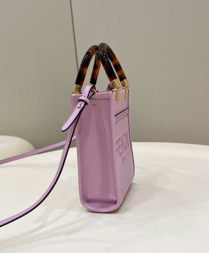 Fendi Sunshine Mini Tote Bag Purple F8376