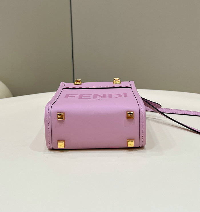 Fendi Sunshine Mini Tote Bag Purple F8376