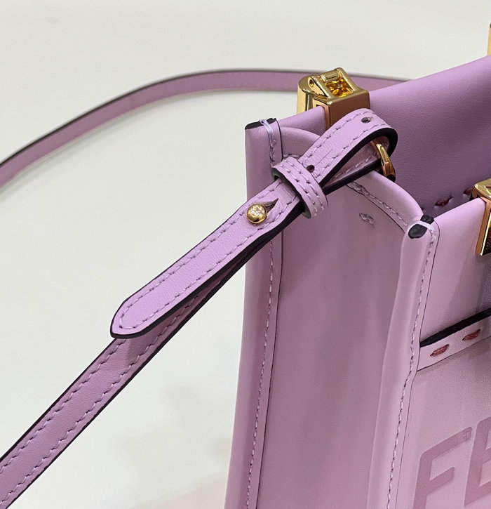 Fendi Sunshine Mini Tote Bag Purple F8376