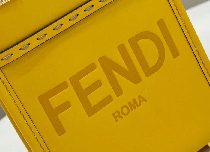 Fendi Sunshine Mini Tote Bag Yellow F8376