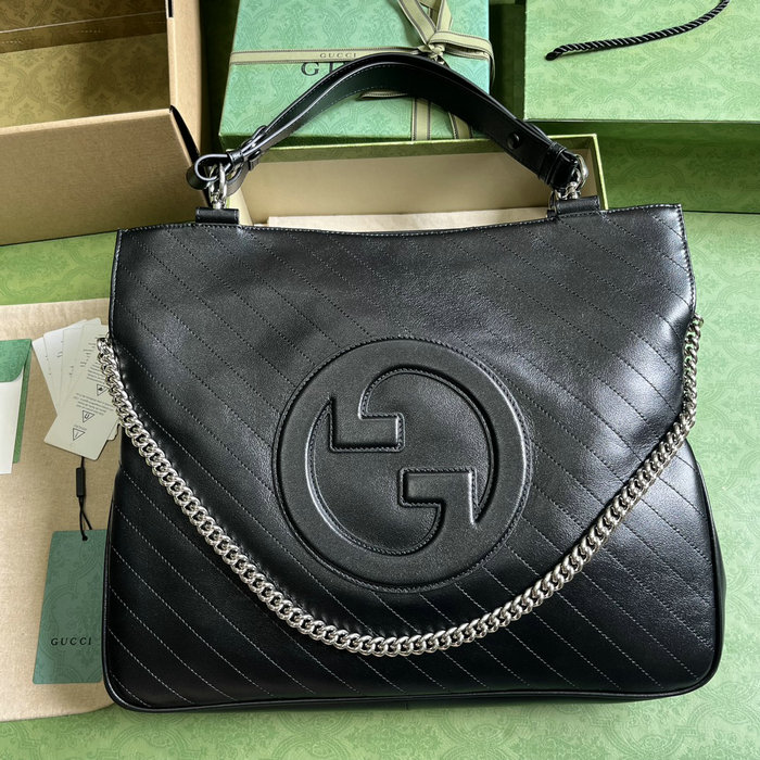 Gucci Blondie Medium Tote Bag Black 751516