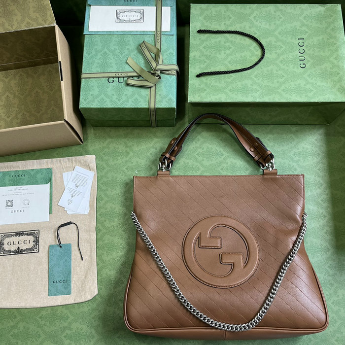 Gucci Blondie Medium Tote Bag Brown 751516