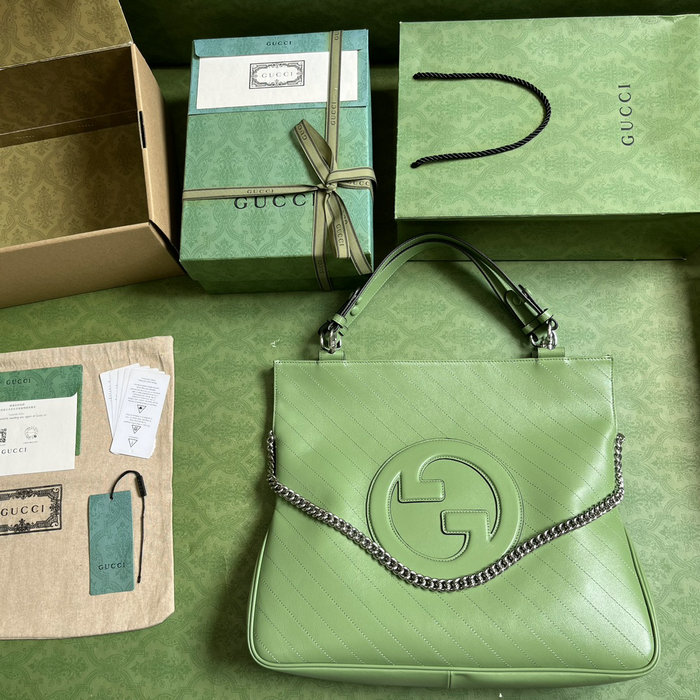 Gucci Blondie Medium Tote Bag Green 751516