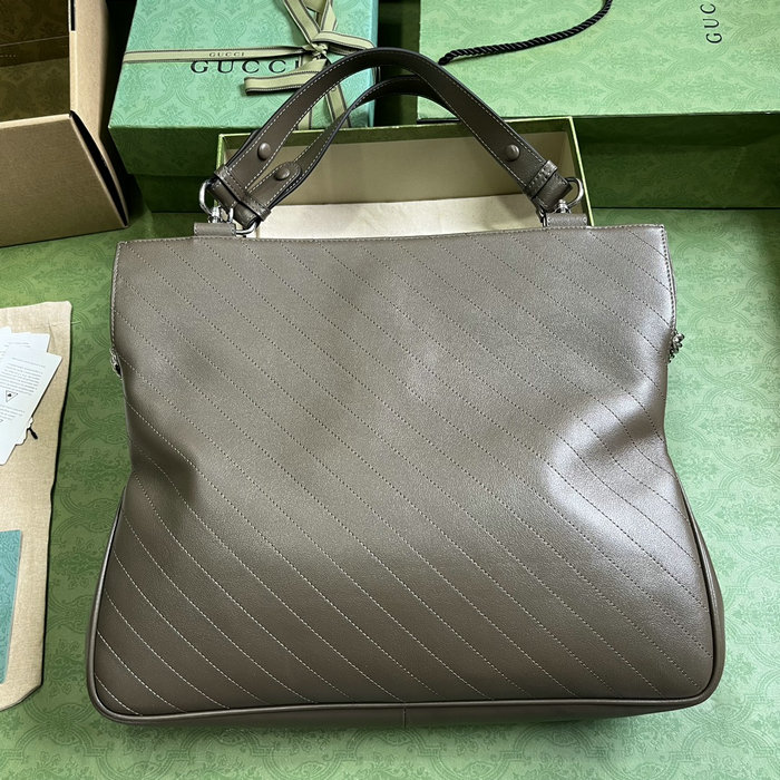 Gucci Blondie Medium Tote Bag Grey 751516