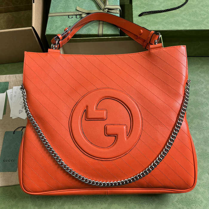 Gucci Blondie Medium Tote Bag Orange 751516