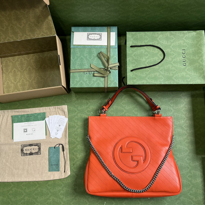 Gucci Blondie Medium Tote Bag Orange 751516
