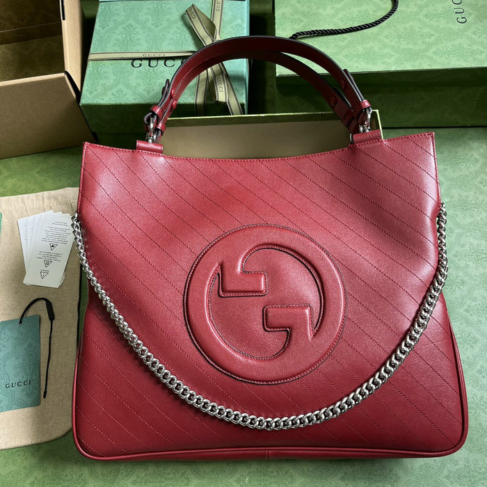 Gucci Blondie Medium Tote Bag Red 751516