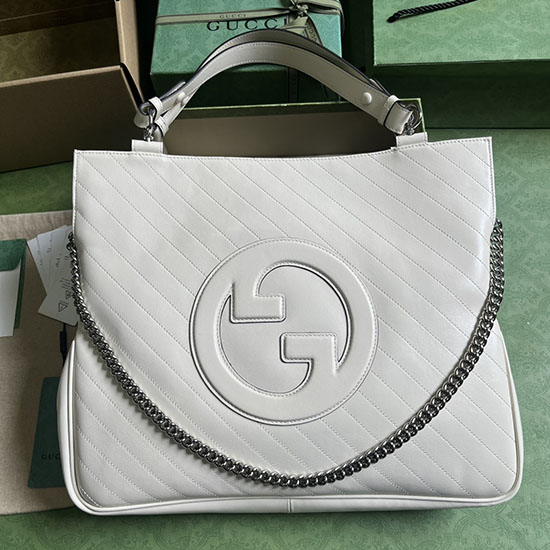 Gucci Blondie Medium Tote Bag White 751516