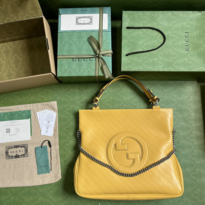 Gucci Blondie Medium Tote Bag Yellow 751516